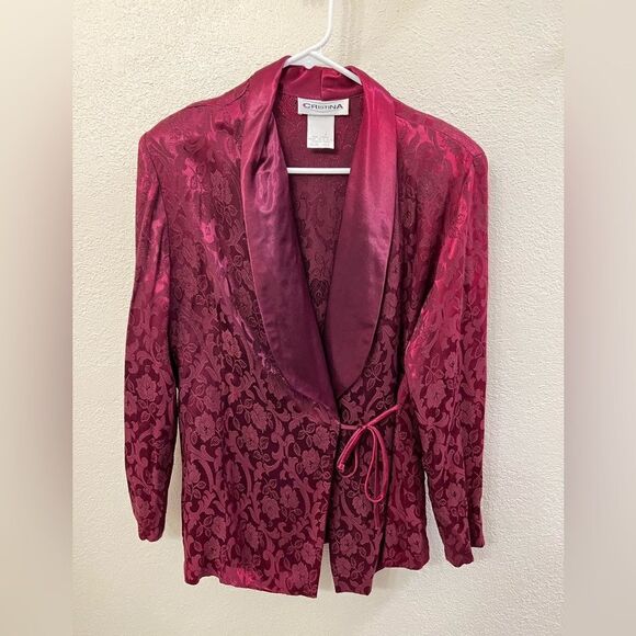 Cristina Long Sleeve Red Wrap (size Medium) - Picture 1 of 4